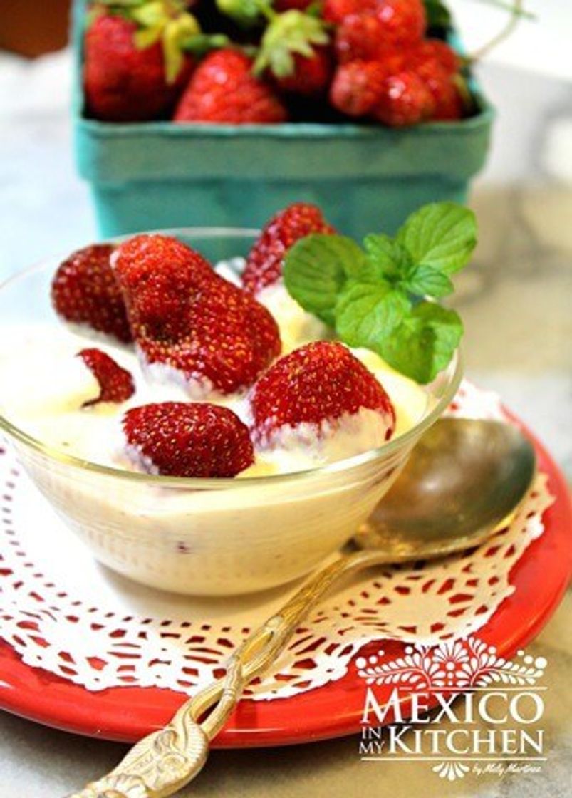 Moda Fresas con crema postres deliciosos