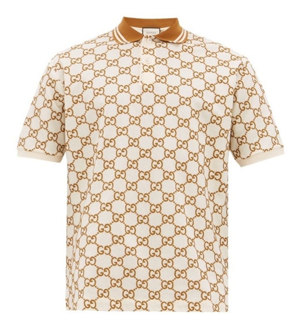 Moda Playera Gucci tipo Polo con grabado