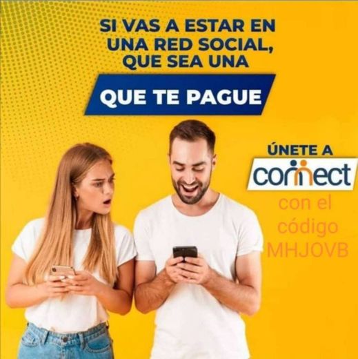 CONNECT La red social que te paga por invitar amigos.