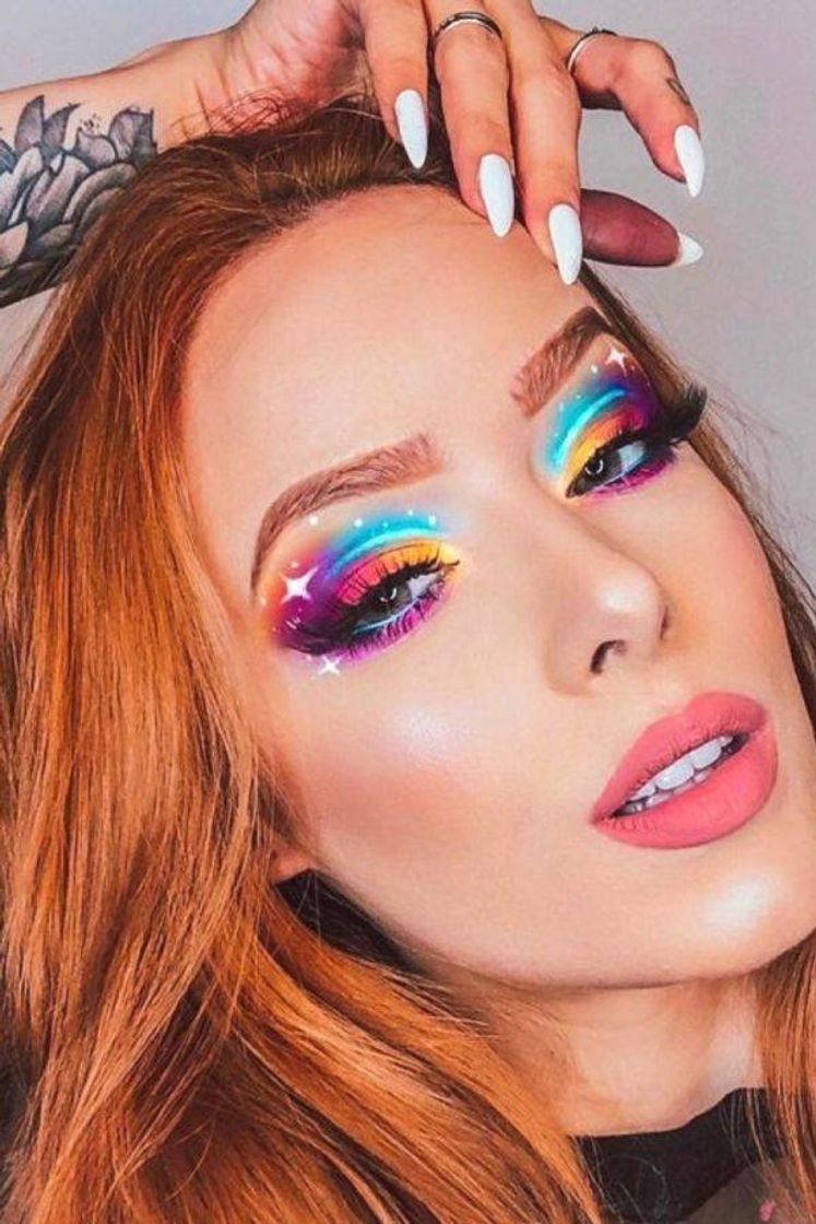 Social Make bem colorida 💛🧡♥️