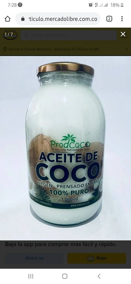 Moda Aceite de Coco 100% Natural 