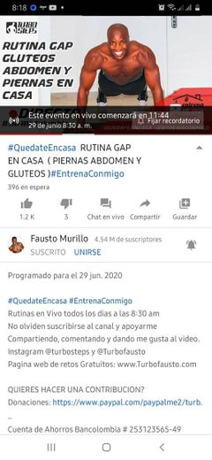 Rutina en Casa_Abdomen,Gluteos y Piernas