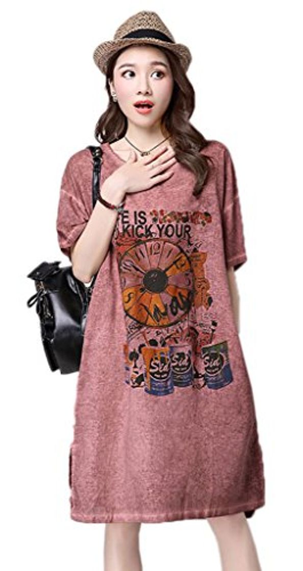 Fashion Jixin4you CA10 - Camiseta de Manga Corta para Mujer