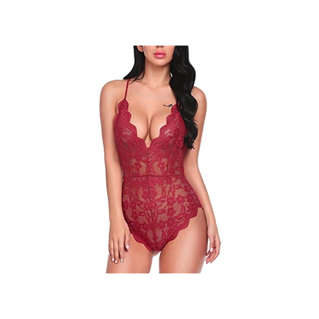 Social Lenfesh Ropa de Dormir Erotica Salto de Cama Translúcido Atractivo Baby Doll