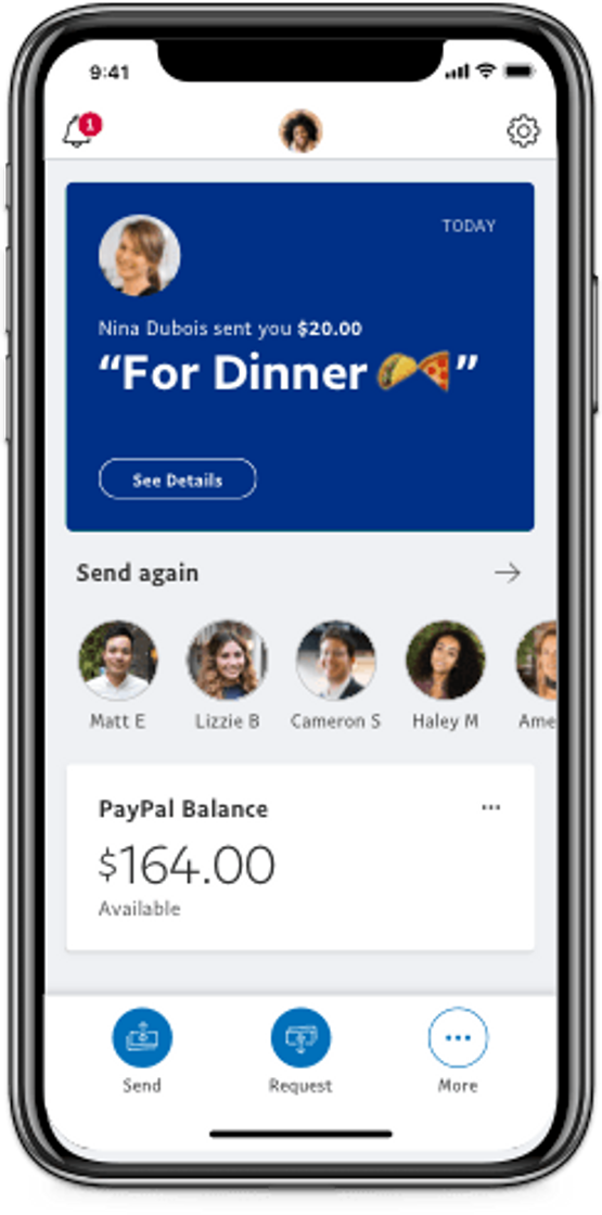 App PayPal: Mobile Cash