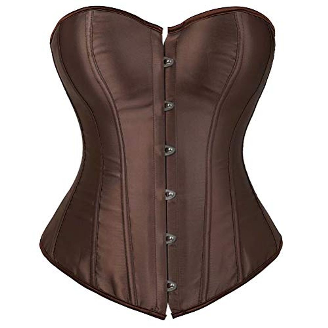 Social jutrisujo Mujer Corset disfrazs de Lace Bustiers Fajas Corpiño Nupcial Lencería Talla Grande Cintura Cincher café 6XL