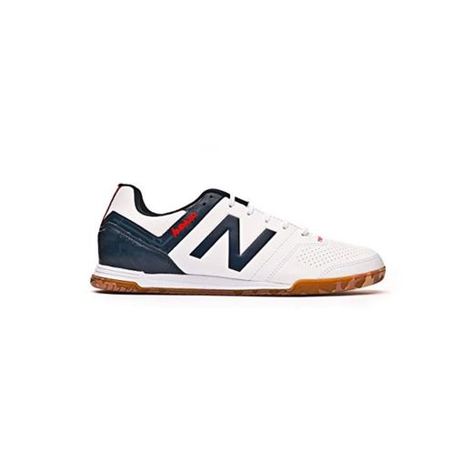 New Balance Audazo Strike 3.0 Futsal, Zapatilla de fútbol Sala, White Grey,