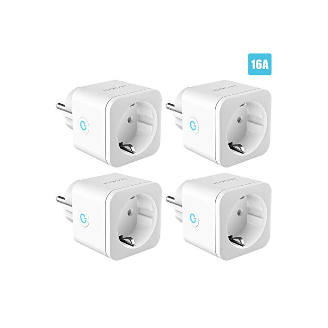Social Enchufe Inteligente WiFi TECKIN 16A 3300W Mini Smart Plug Funciona con Amazon