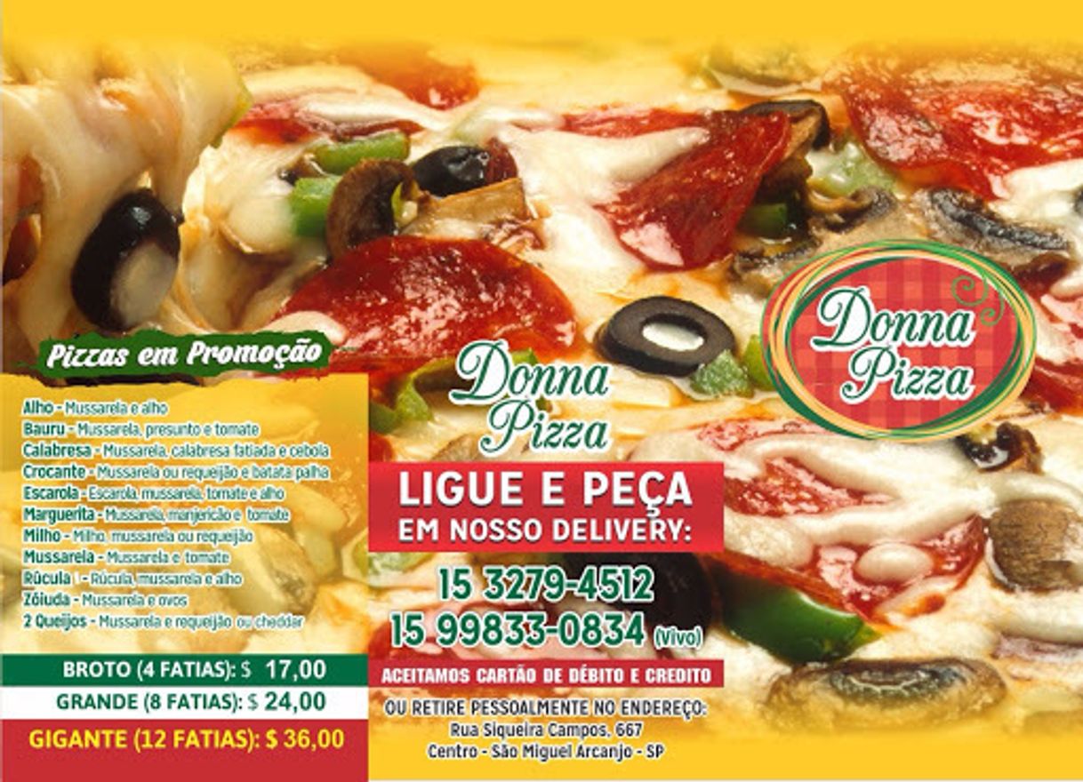 Restaurantes Donna Pizza