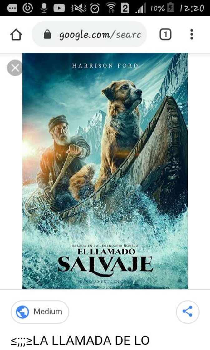 Película La llamada de lo salvaje