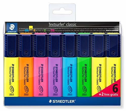 Staedtler Rotuladores fluorescentes multicolor. Permanente