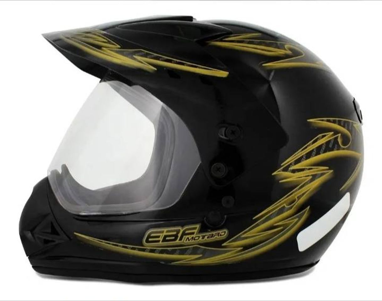 Productos Capacete Esportivo Marca Ebf Motard Street Cross Dourado