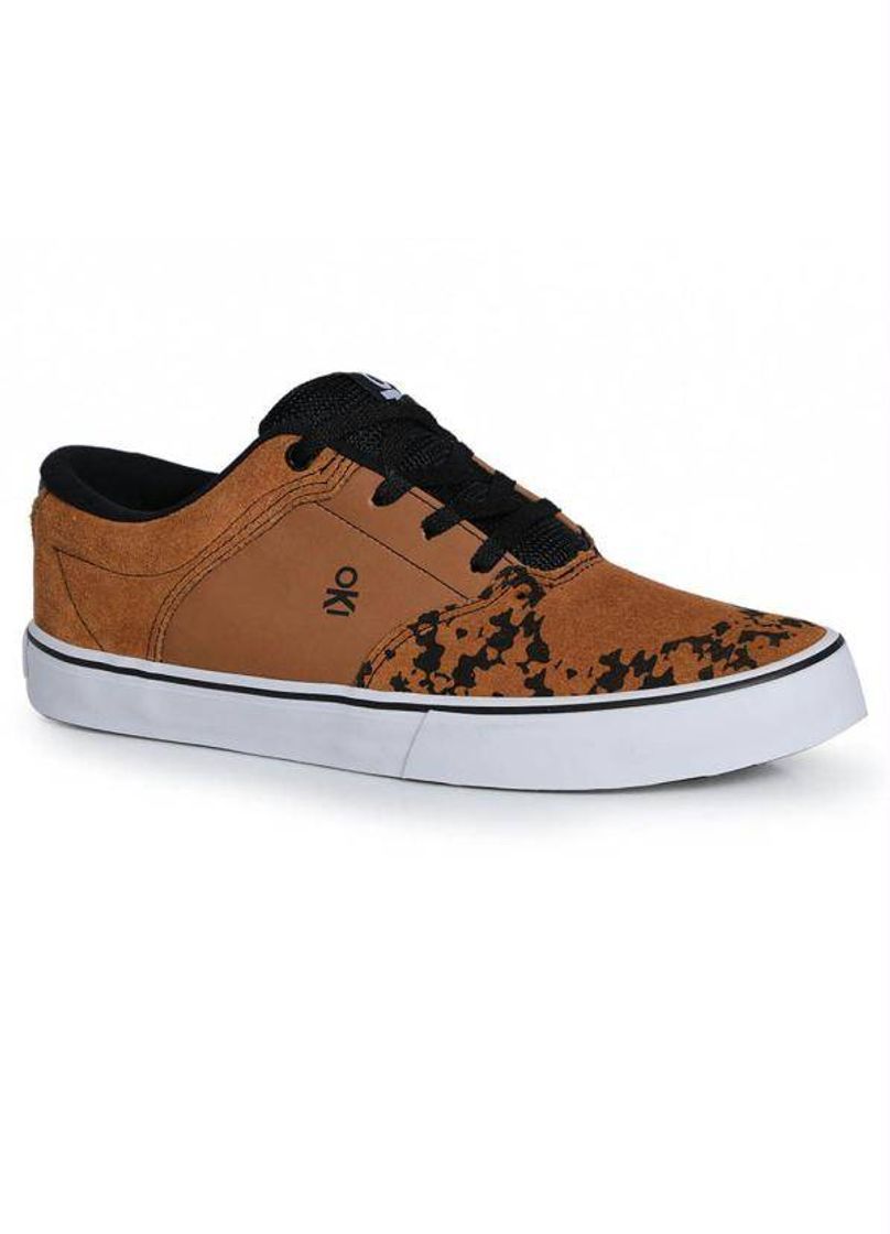 Fashion Tênis Skate Masculino Way Camurça Caramelo 

