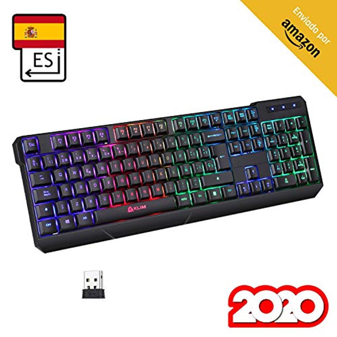 Product KLIM™ Chroma Wireless - Teclado inalámbrico Gaming ESPAÑOL