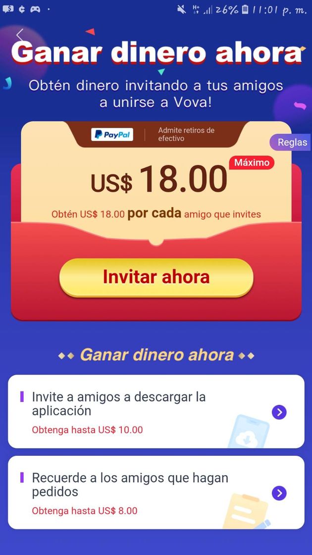 App vova para ganar dinero