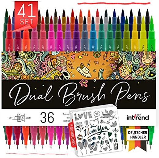 int!rend Dual brush pen set - Rotuladores con doble punta pincel -