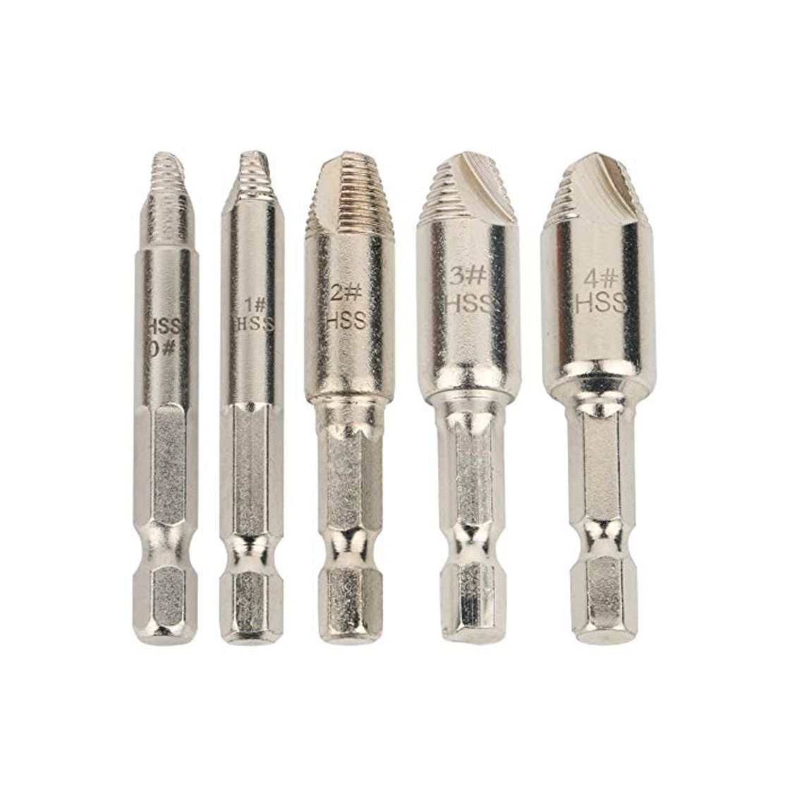 Product GTIWUNG 5Pcs Extractor de Tornillo Extractores, Dañado Tornillo Removedor, Desarmador Pernos Dañados,