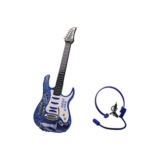 MRKE Guitarra Electrica Niños 6 Cuerdas Rock Juguete de Instrumentos Musicales con