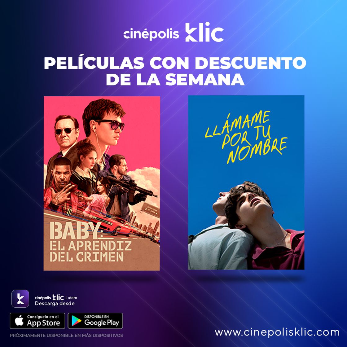 Aplicaciones Cinépolis KLIC ✨