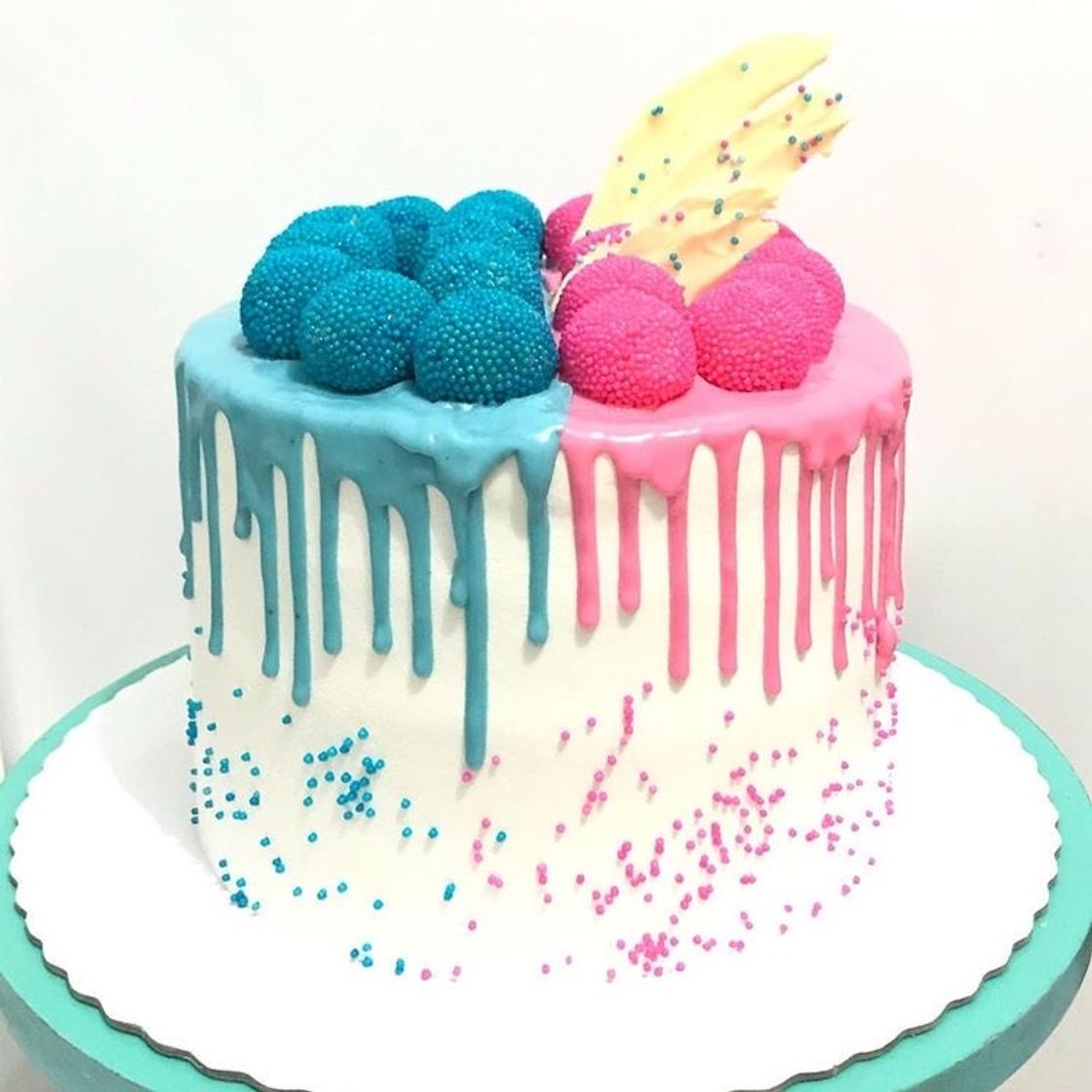 Social Bolo chá de revelação 