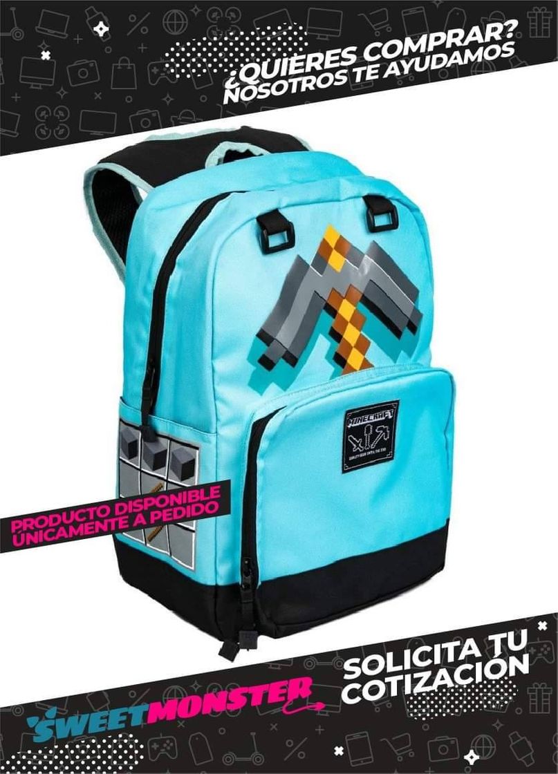 Moda Mochila Minecraft