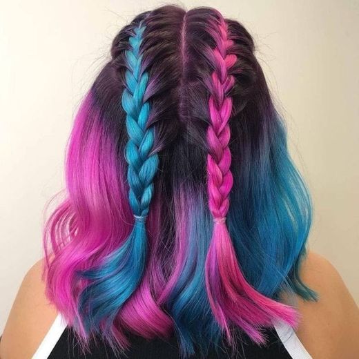 Blue & pink