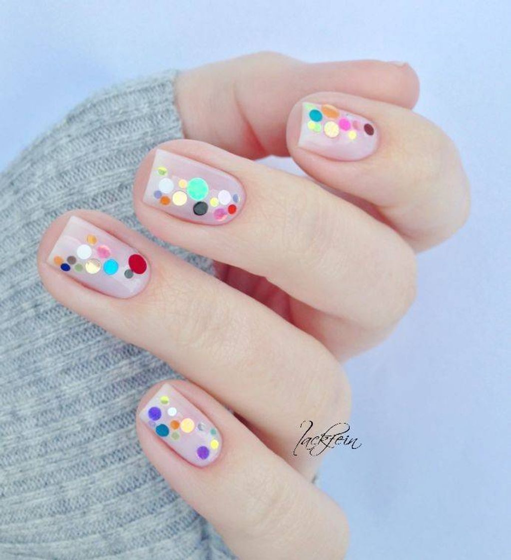 Moda Colorful Polka dot💐