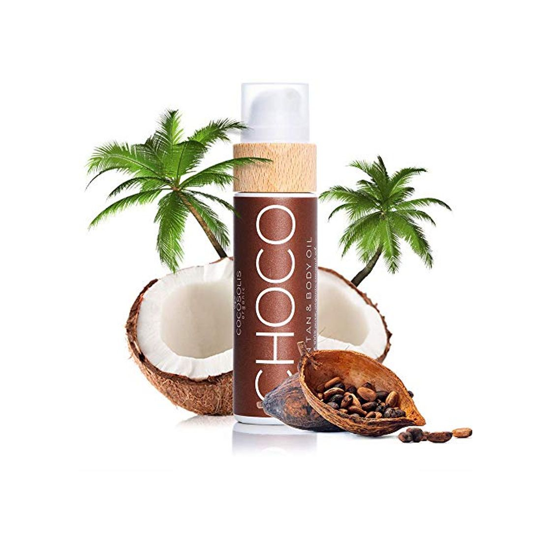 Social COCOSOLIS Bronceado & Aceite Corporal De Cacao | Aceite De Bronceado Orgánico | Obtenga