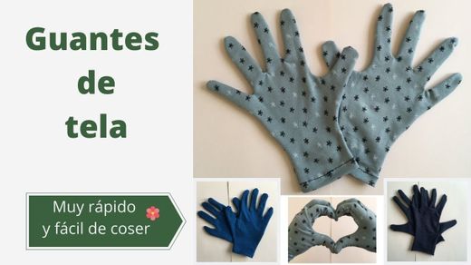 Cómo hacer guantes de tela? (reutilizables) / Handschuhe aus Stoff ...