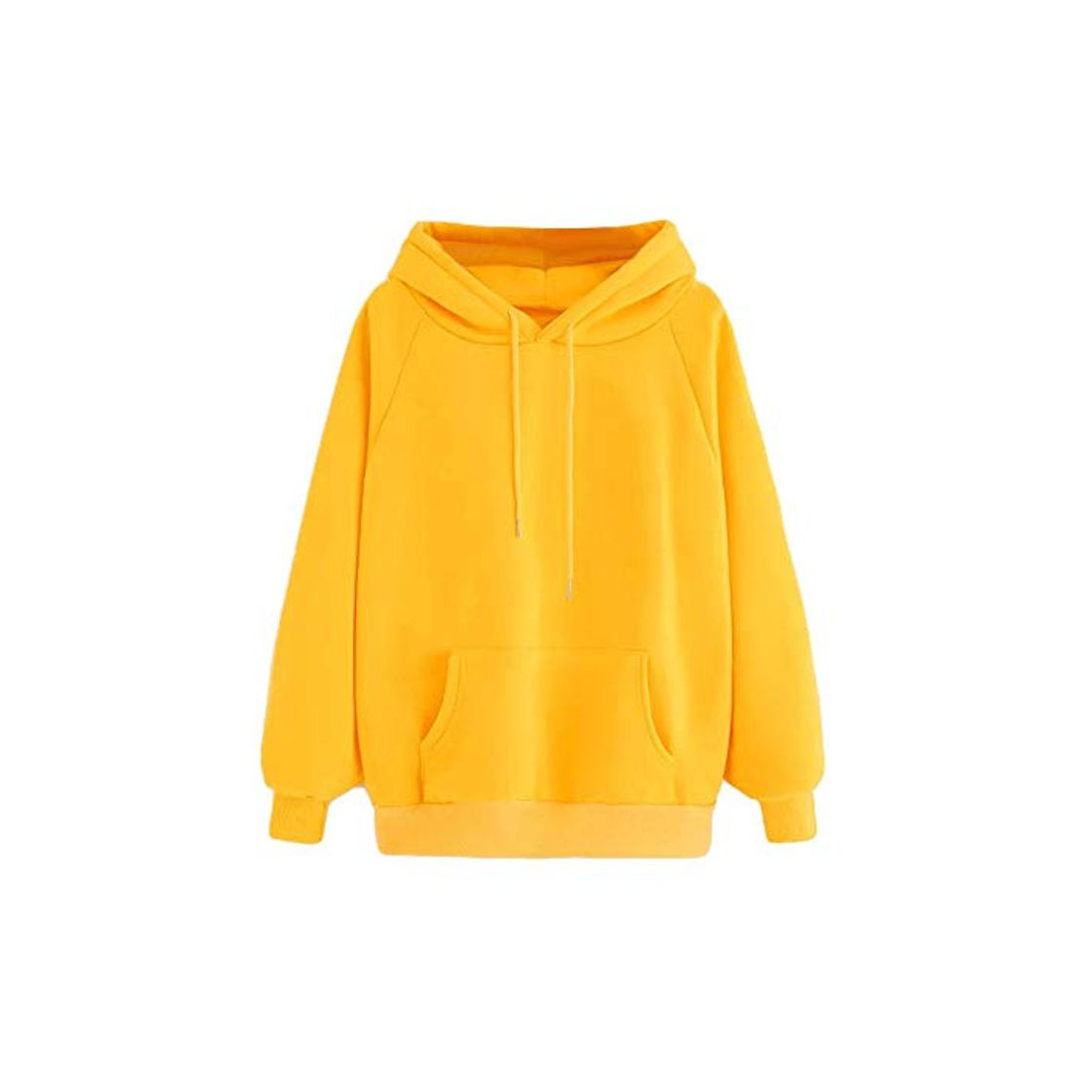 Producto Overdose Sudadera con Capucha De Manga Larga para Mujer Sudadera con Capucha Amarilla con CordóN De Bolsillo Casual Tops Deportivos Blusa