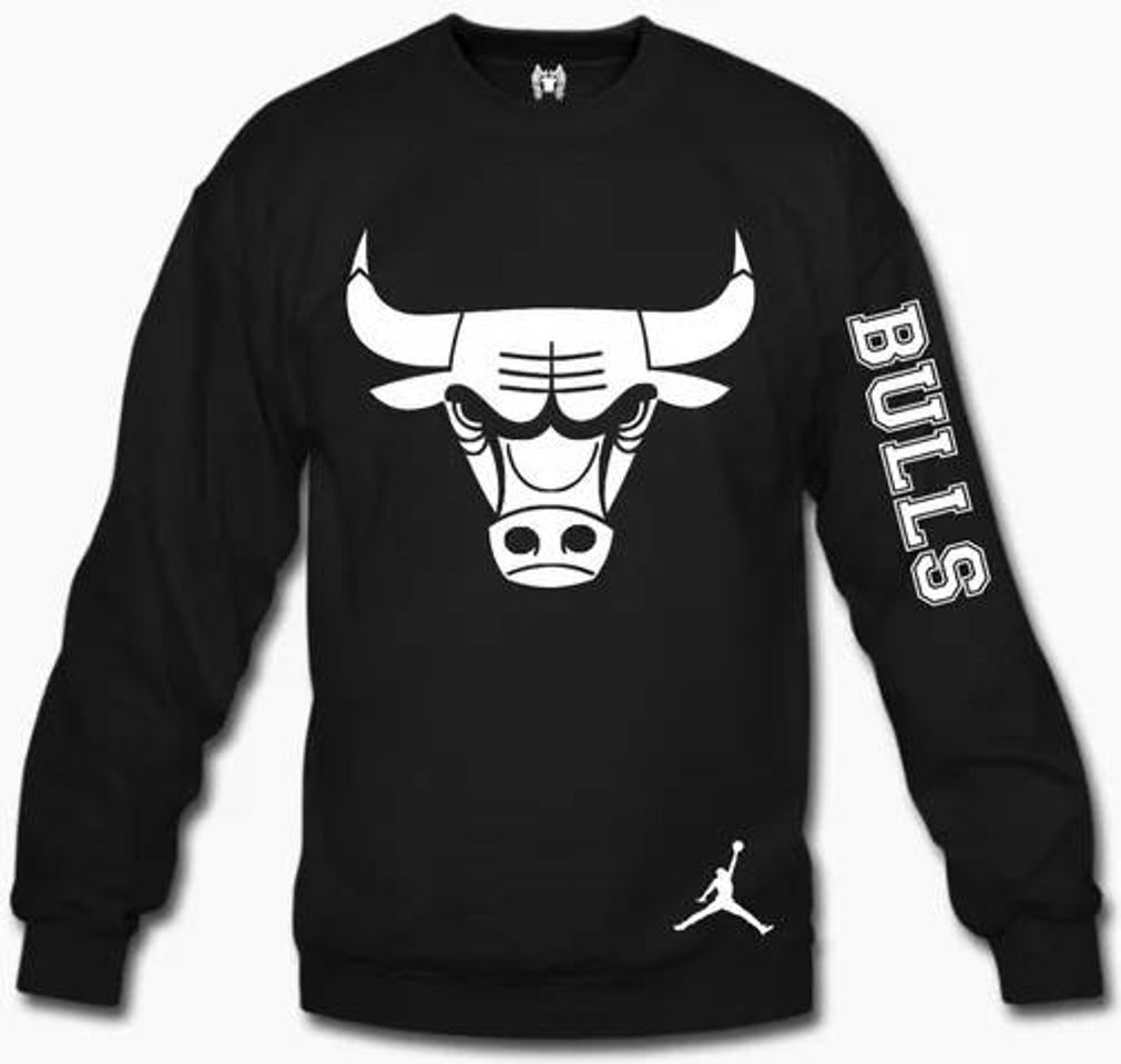 Moda Sudadera Chicago Bulls Cuello Redondo Manga Larga

