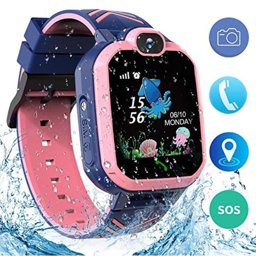 Jaybest Niños SmartWatch Phone -Niños Impermeable Smartwatch con rastreador de LBS con