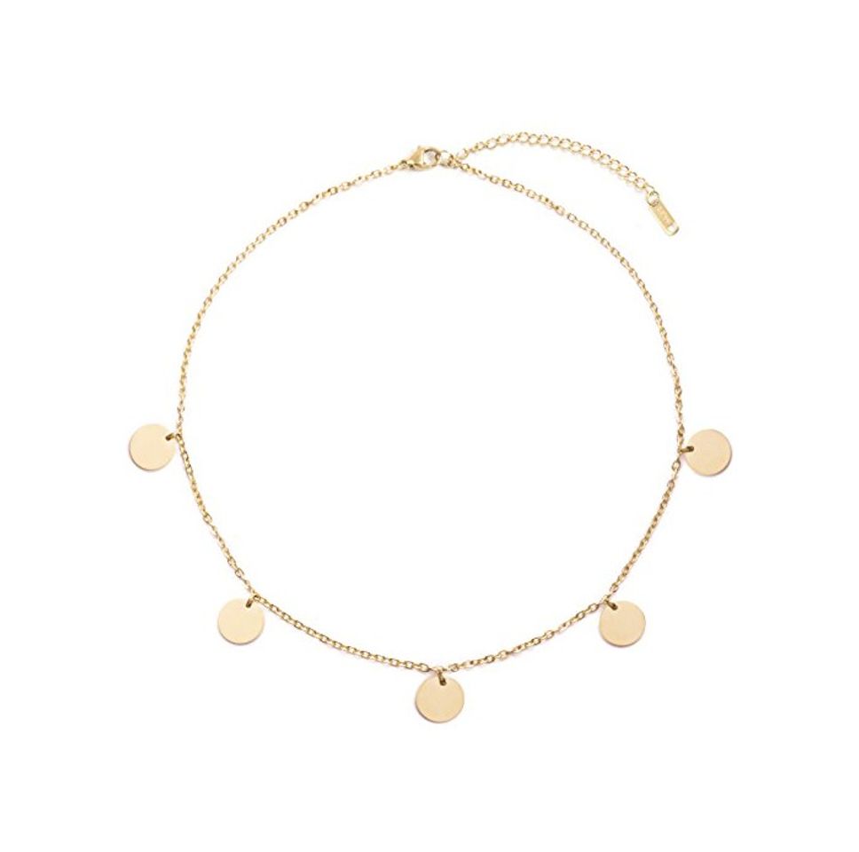 Social Happiness Boutique Damas Collar con Círculo en Color Oro