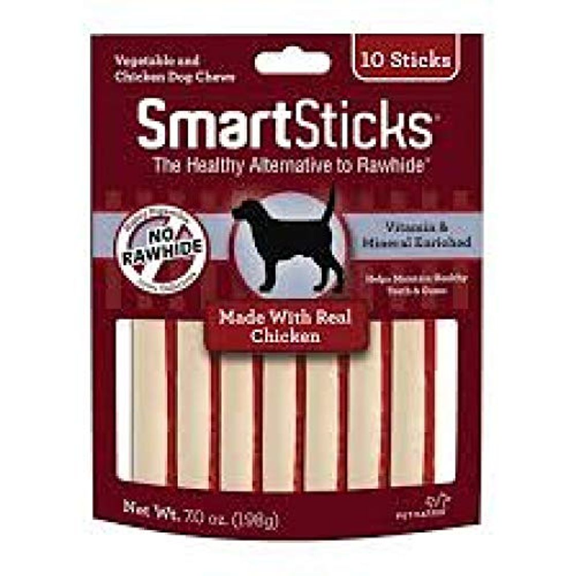 Social SmartBones - Snacks barritas SmartSticks de pollo para perros