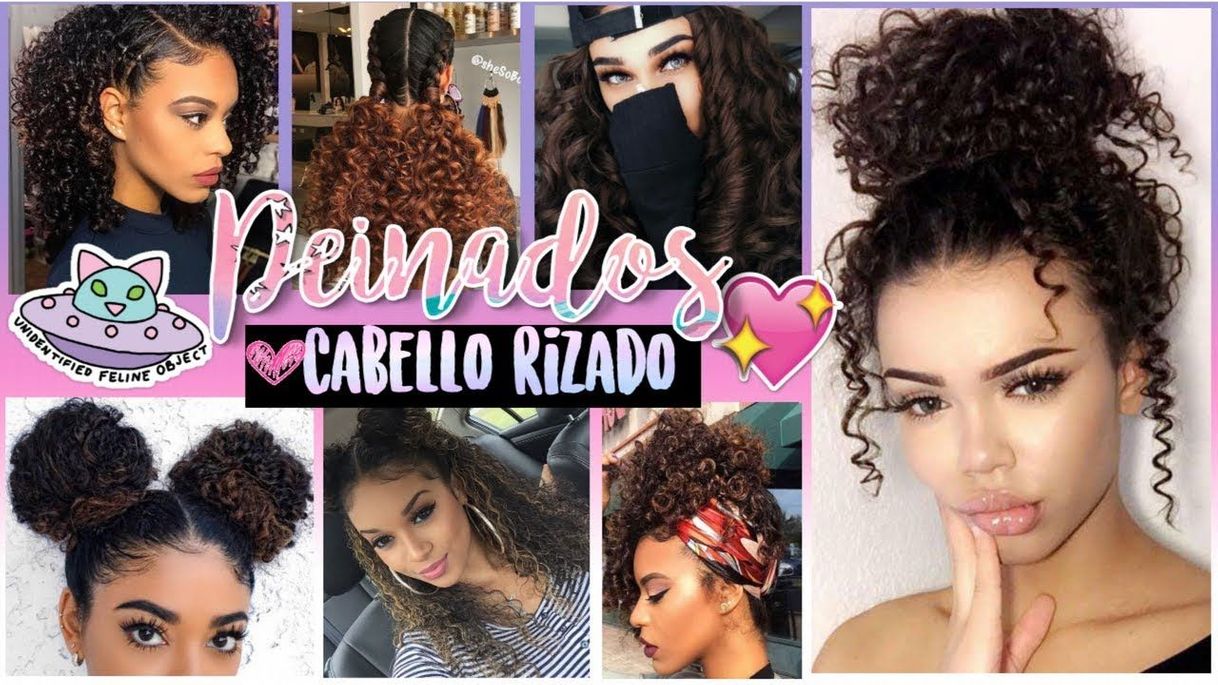 Moda Peinados fáciles para cabello rizado 💖