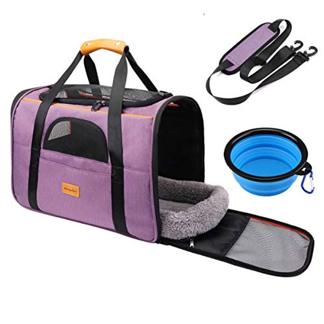 Products Transportín Perro Gato, Bolsa de Transporte Plegable para Mascotas, Portador de Viaje