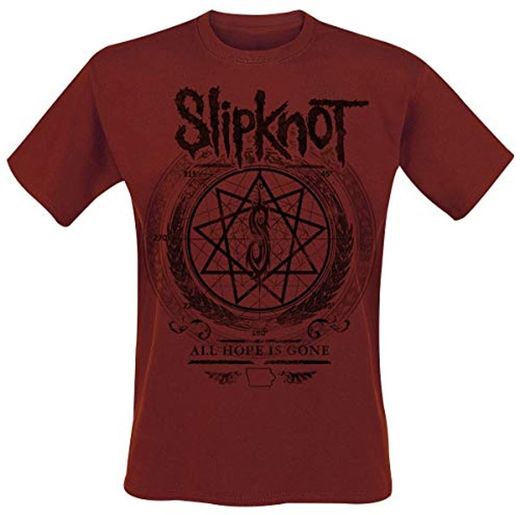 Slipknot Blurry Hombre Camiseta Rojo Oscuro M, 100% algodón, [Effekte/Besonderheiten]