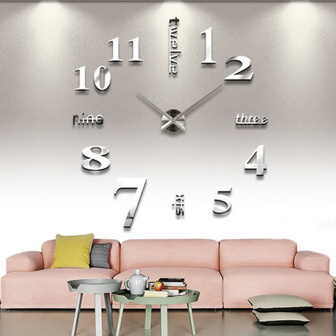 Fashion Reloj De Pared Con Diseño 3d A La Moda (blanco)