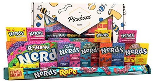 Picaboxx Wonka Nerds Caja de regalo American Candy Selection ★ 12 productos