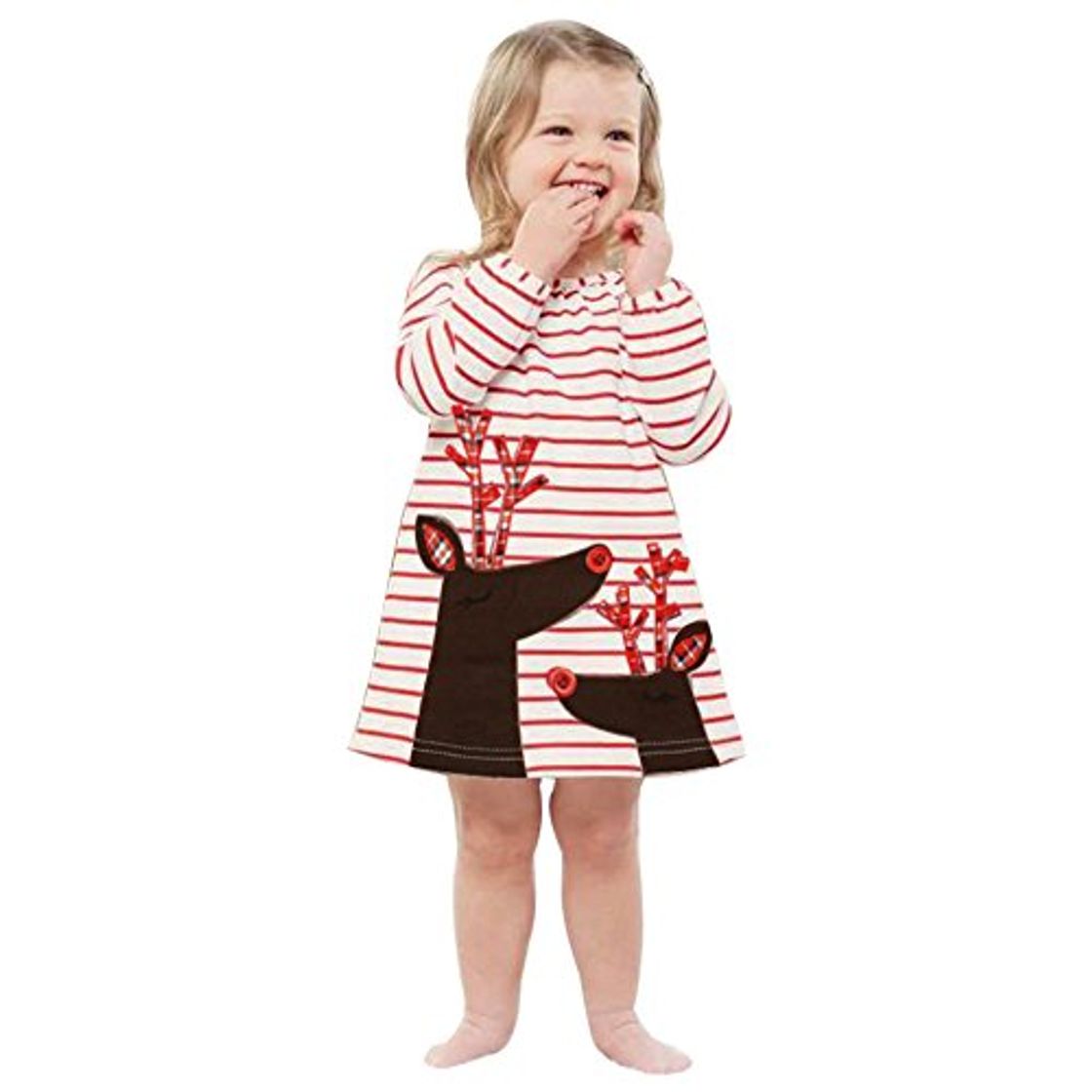 Place K-youth® Baratas Bebe Niño Ropa Bebe Niña Invierno Navidad Venado Rayas Manga