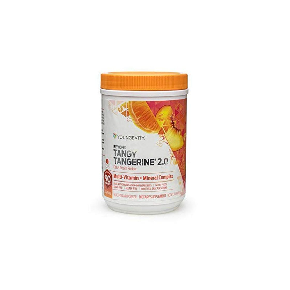 Product 480g Canister Beyond Tangy Tangerine 2.0 Citrus Peach Fusion Youngevity Multivitamin