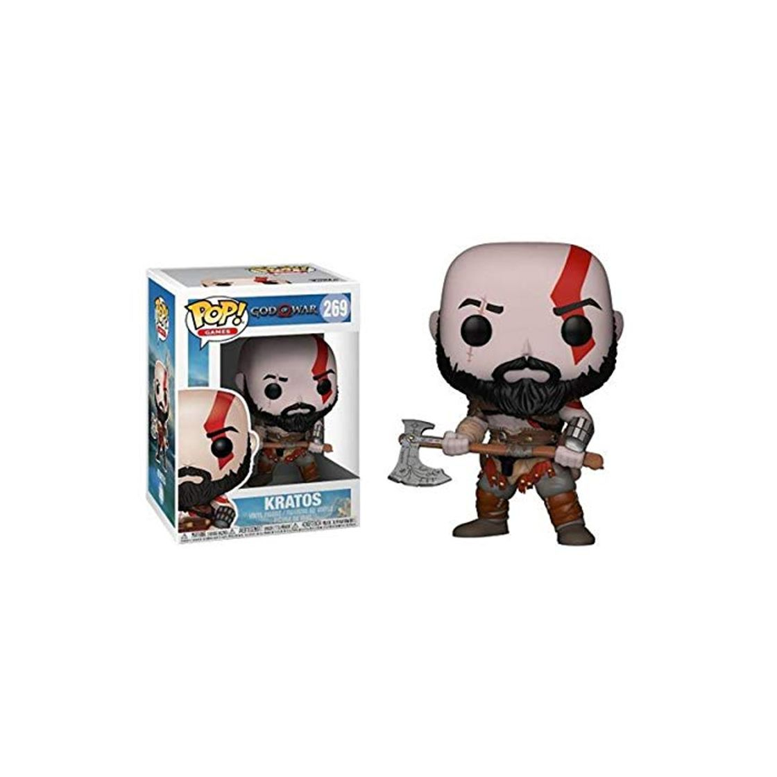 Social Bobblehead POP dios de la guerra Kratos 4-269# decoración del coche