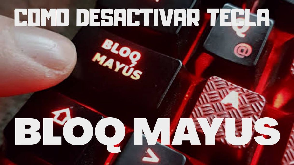 Fashion Como Desactivar la tecla Bloq Mayus en Windows 10 - YouTube