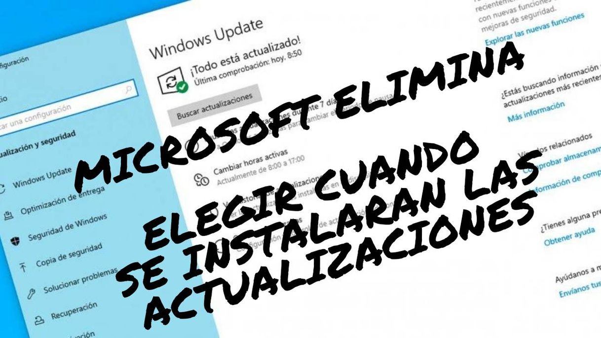 Fashion Microsoft quita esta configuración de windows update