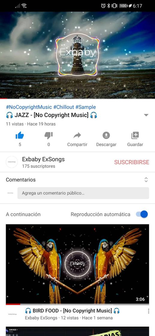 Canción Jazz music!