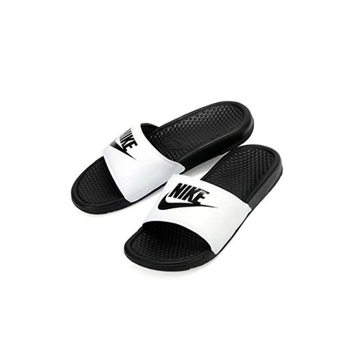 NIKE Benassi JDI Mens Sandals Black and White, tamaño