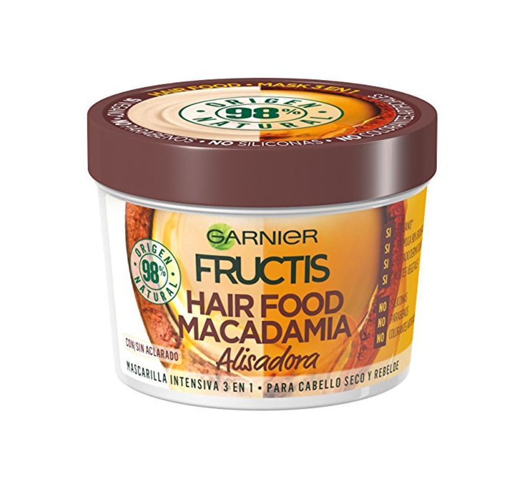 Belleza Garnier Fructis Hair Food Macadamia Mascarilla 3 en 1