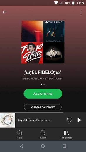 Mi playlist de Spotify 