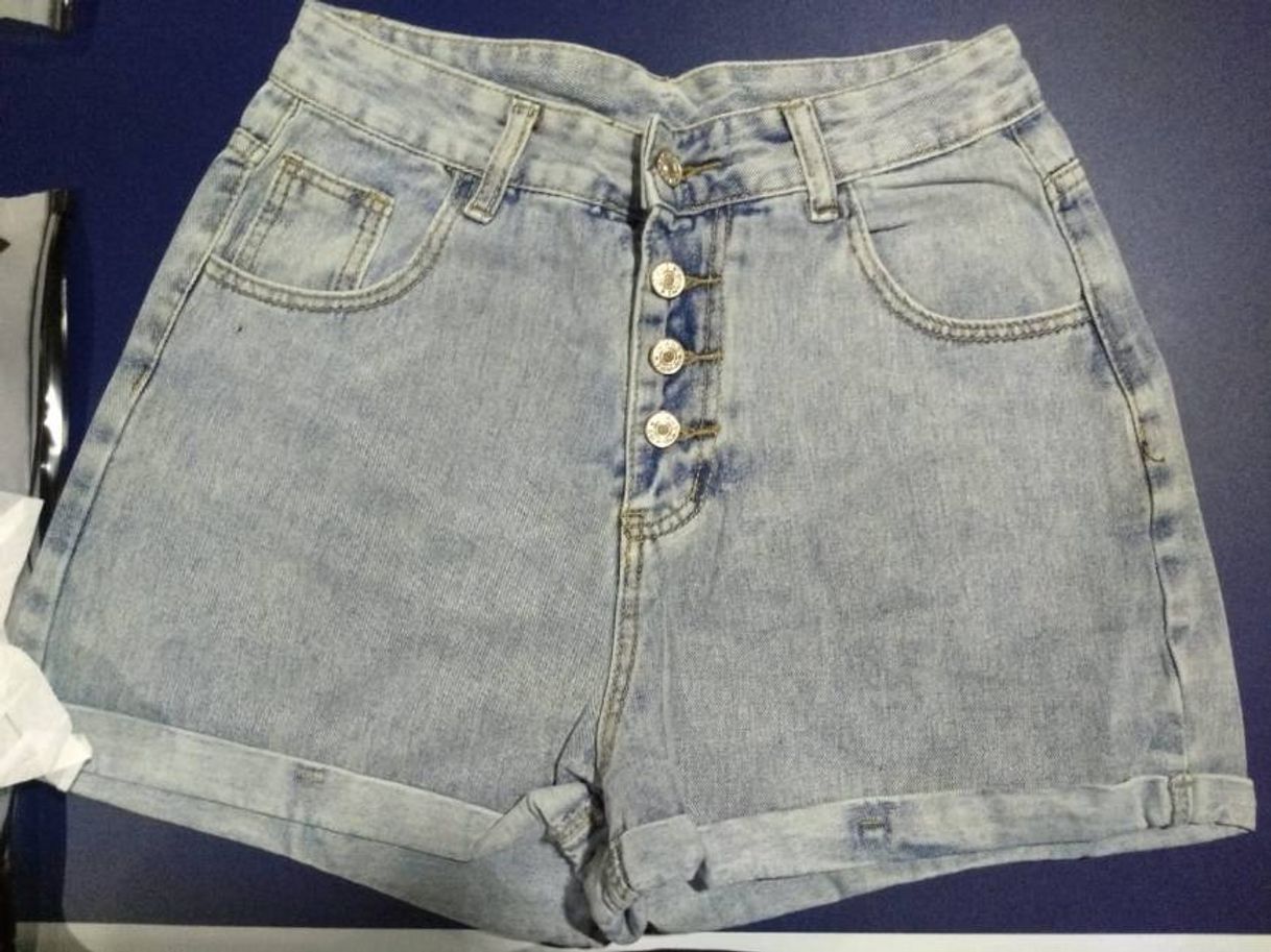 Fashion Short denim cintura alta