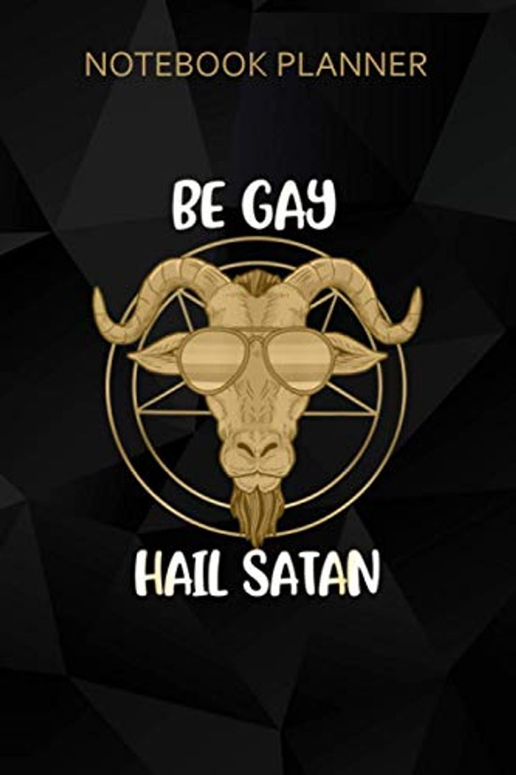 Book Notebook Planner Satanism LGB Satan Gay Pride Homosexual Gift Baphomet: Meal, 6x9